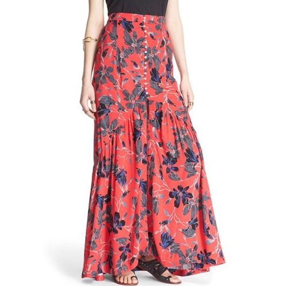 Free People Dresses & Skirts - Free People Smooth Sailing Burnt Orange Maxi Skirt